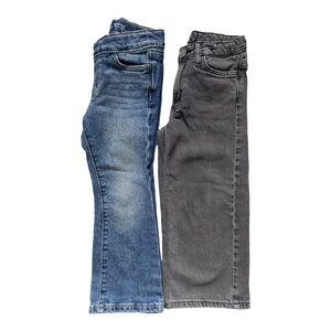 Bundle Girls Blue and Gray Denim Toddler Jeans Set